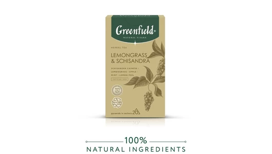 Чай травяной Greenfield Лемонграсс-Шисандра пирамидки 20х1,8 г