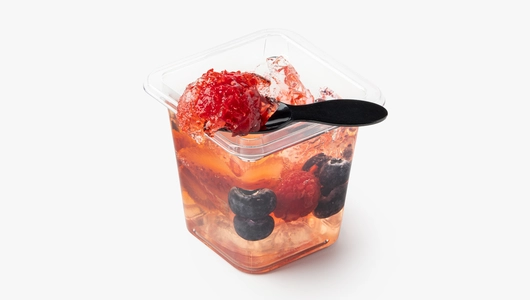 Желе ягодное малина, голубика, клубника