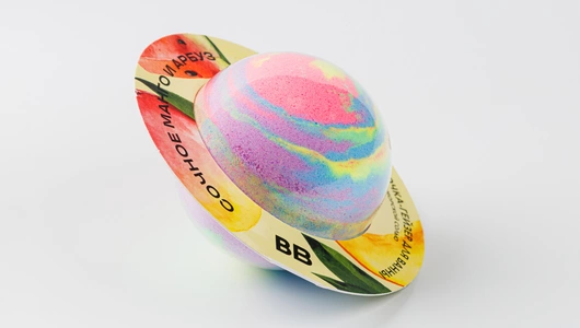 Бомбочка-гейзер для ванны "Сочное манго и арбуз"