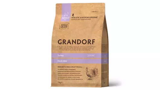 GRANDORF Mini Adult Корм сух.индейка д/собак мелких пород 3кг