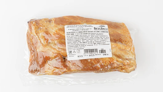 Ребра свиные, варено-копченые