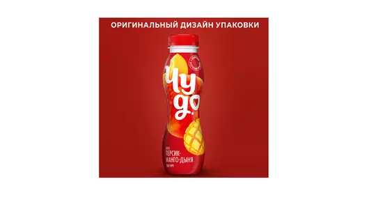 Йогурт питьевой Чудо Персик-манго-дыня 1,9% 260 г
