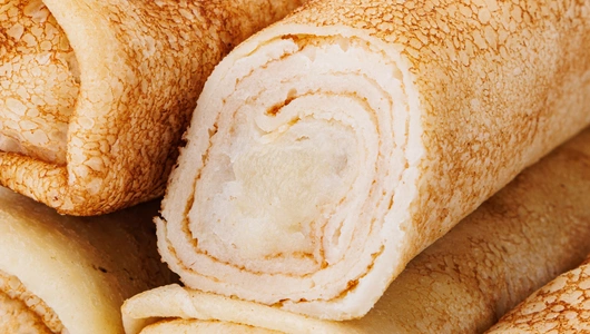 Блинчики с грушей, зам.