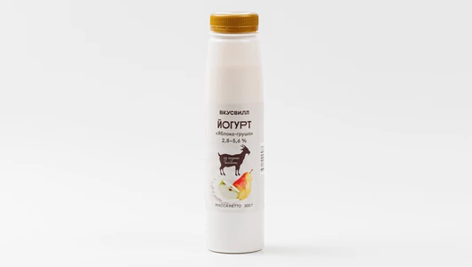 Йогурт питьевой из козьего молока "Яблоко-груша" 2,8-5,6%