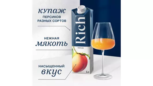 Нектар Rich Персик 1 л