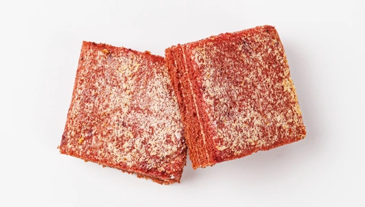 Батончик из белевской яблочной пастилы с черникой