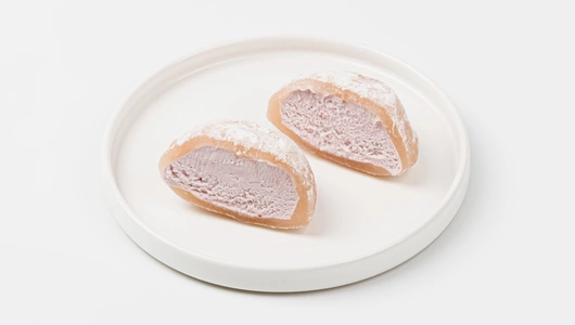 Мороженое в рис. тесте "Моти клубника-таро"