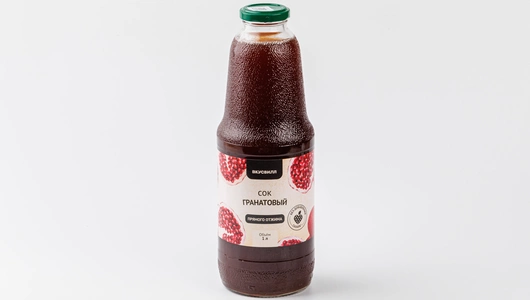 Сок гранатовый прямого отжима, 1 л