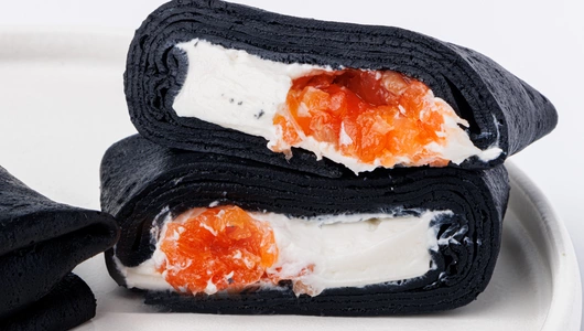 Налистники "Конвертики" со сливочным сыром и филе форели