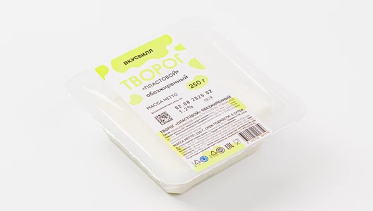 Творог "Пластовой" обезжиренный, 250&nbsp;г