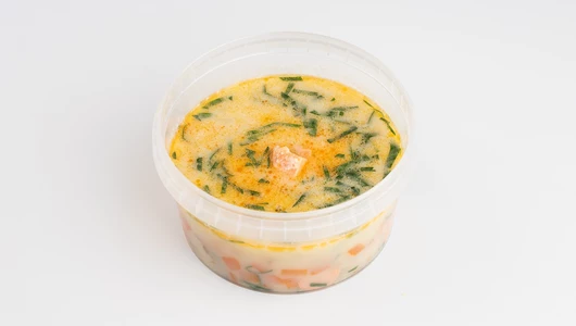 Суп уха по-фински с форелью