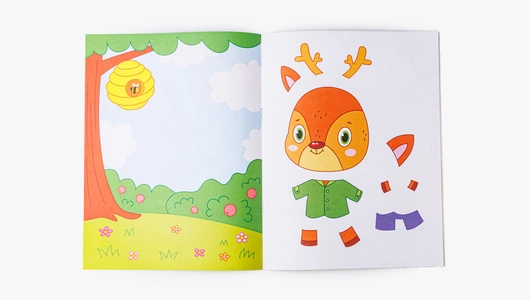 Лесные животные: книжка-картинка с аппликацией Лесные животные: книжка-картинка с аппликацией