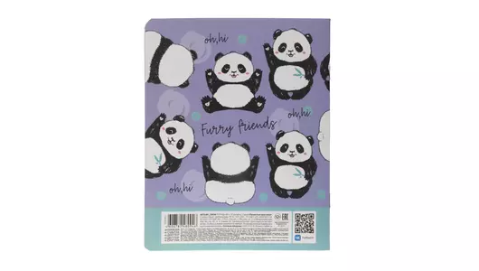 Тетрадь общая Hatber Пушистые хвостики А5 48 листов в клетку на скрепке Тетрадь общая Hatber Пушистые хвостики А5 48 листов в клетку на скрепке