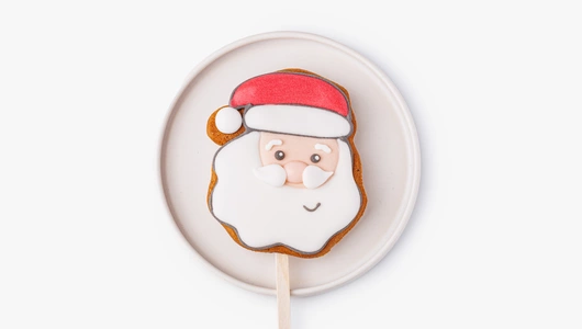 Пряник имбирный "Новый год" на палочке, 1 шт.