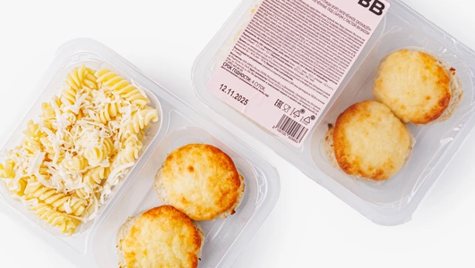 Котлеты куриные запеченные под сыром с пастой фузилли