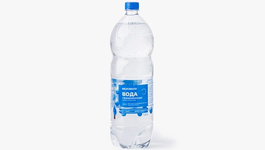 Вода родниковая газированная, 1,5 л