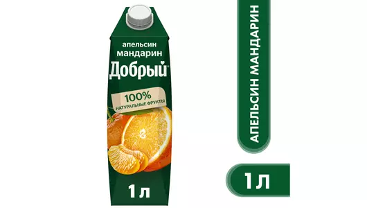 Напиток сокосодержащий Добрый Апельсин-мандарин 1 л