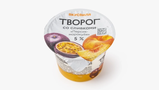 Творог со сливками "Персик-маракуйя" 5%