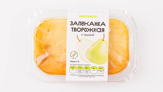 Запеканка творожная с грушей Запеканка творожная с грушей