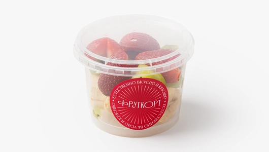 Фруктовый микс (банан, клубника, киви), 170 г