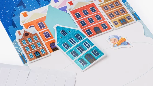 Трёхмерная аппликация "Зимние забавы"