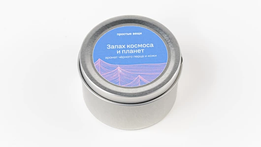 Свеча соевая в&nbsp;баночке 100 мл, "Запах космоса и&nbsp;планет"