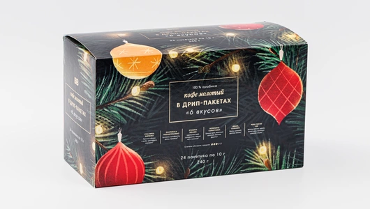 Кофе молотый в дрип-пакетах "6 вкусов", 24 шт