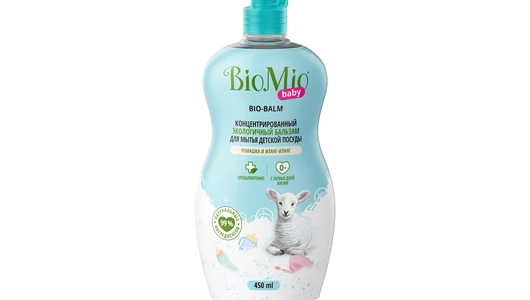 Гель-бальзам для мытья детской посуды BioMio Baby Bio-balm ромашка и иланг-иланг 450 мл