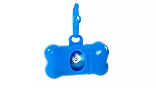 ELITEPAD Диспенсер для гигиенических пакетов "Косточка", пластик, синий+1х20 пакетов