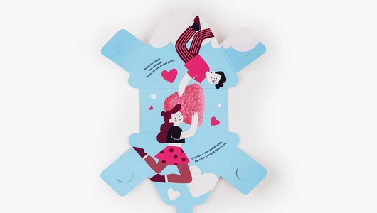 Онигири "Ко Дню влюблённых" с&nbsp;семгой