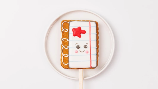 Пряник имбирный "1 сентября" на палочке Пряник имбирный "1 сентября" на палочке