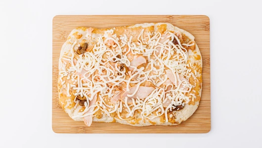 Пицца римская "Терияки" с курицей и белыми грибами, зам.