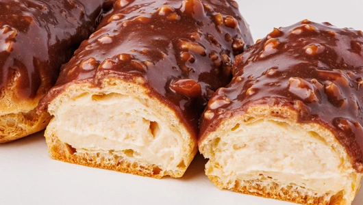 Эклеры "Арахисовые" с шоколадной глазурью, 3 шт