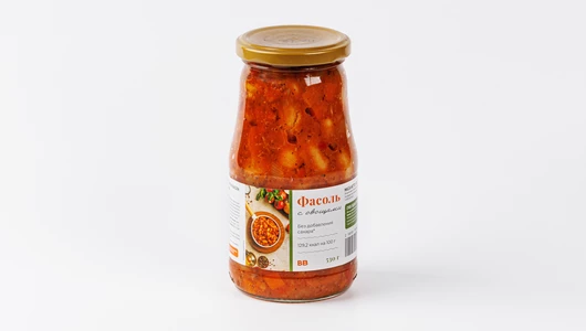 Фасоль с овощами (без доб. сахара)