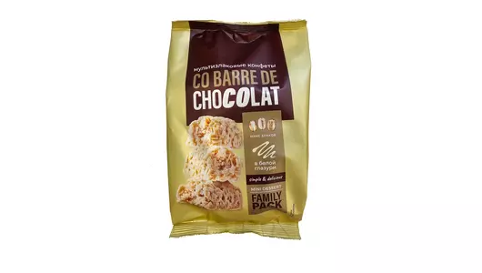 Конфеты Co barre de Chocolate мультизлаковые с белой глазурью 135&nbsp;г