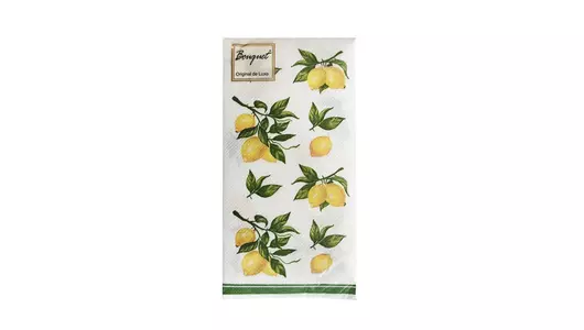 Салфетки бумажные Art Bouquet Original de Luxe с лимонами 2-слойные 33 см 20 л