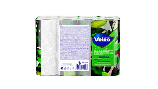 Бумага туалетная Veiro Classic 2-слойная 24 рулона