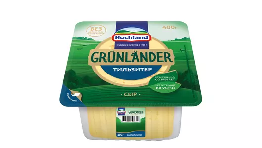 Сыр Hochland Grunlander Тильзитер полутвердый 400 г