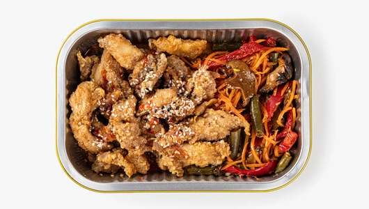 Курица по-азиатски запеченная с овощами