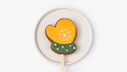 Пряник имбирный на&nbsp;палочке "Морозная", 1 шт. (коллекция)