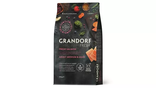 GRANDORF Fresh Med&Maxi Adult Salmon&Potato Корм сух.лосось,батат д/собак сред/круп.пор.10кг