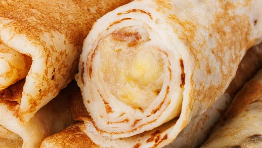 Блинчики с бананом и шоколадом, зам.