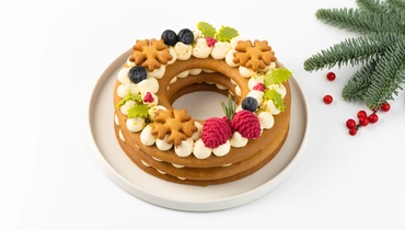 Изображение товара Торт Рождественский венок медовый - вкусное праздничное лакомство