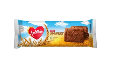 Изображение товара Печенье Любятово Шоколадное сахарное 228 г - нежное лакомство