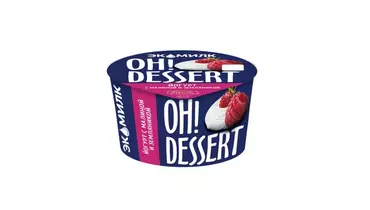 Йогурт Oh!Dessert с малиной и земляникой 4,2% 130 г