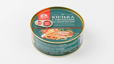 Килька обжаренная в томатном соусе "По-Венгерски", 240&nbsp;г