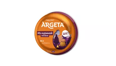 Изображение товара Паштет Argeta из куриной печени 95 г - вкусный и полезный перекус
