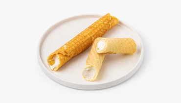Трубочки вафельные с&nbsp;белковым кремом, 2 шт.