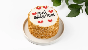 Торт бенто “Мой защитник” клубничный