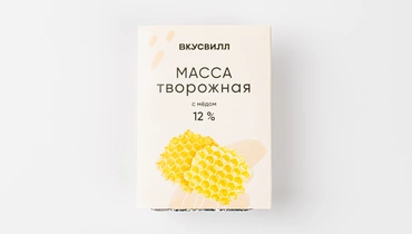 Масса творожная с медом 12%